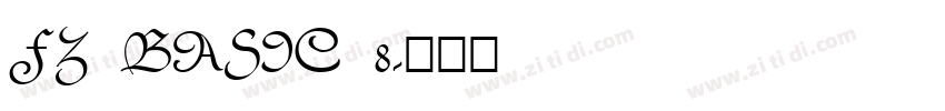 FZ BASIC 8字体转换